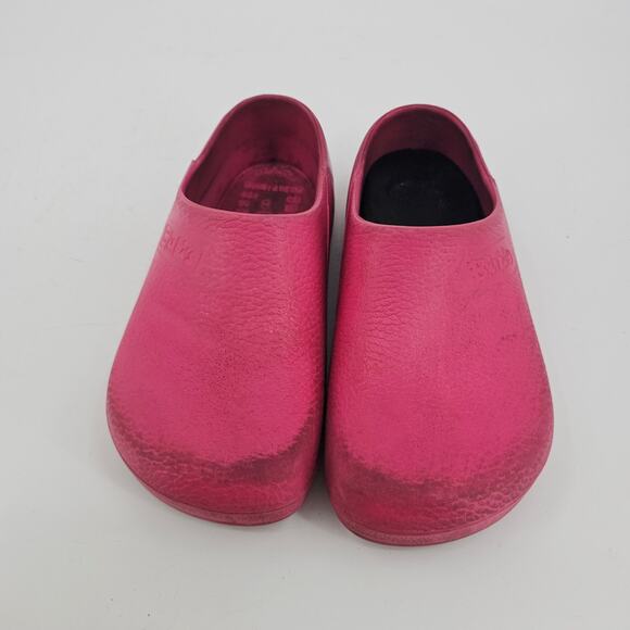 Birkenstock Super Birki Raspberry Rubber Clog Comfort Shoe Bubble Gum Pink 8 - Picture 2 of 8